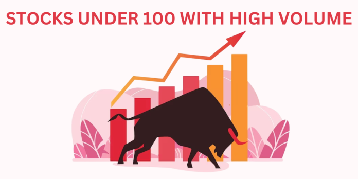 Stocks under 100 with High Volume